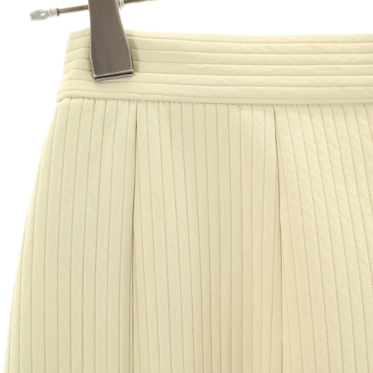 near.nippon ニアニッポン 日本製 ロング丈 キルト調 フレアスカート 36 イエロー系 レディース