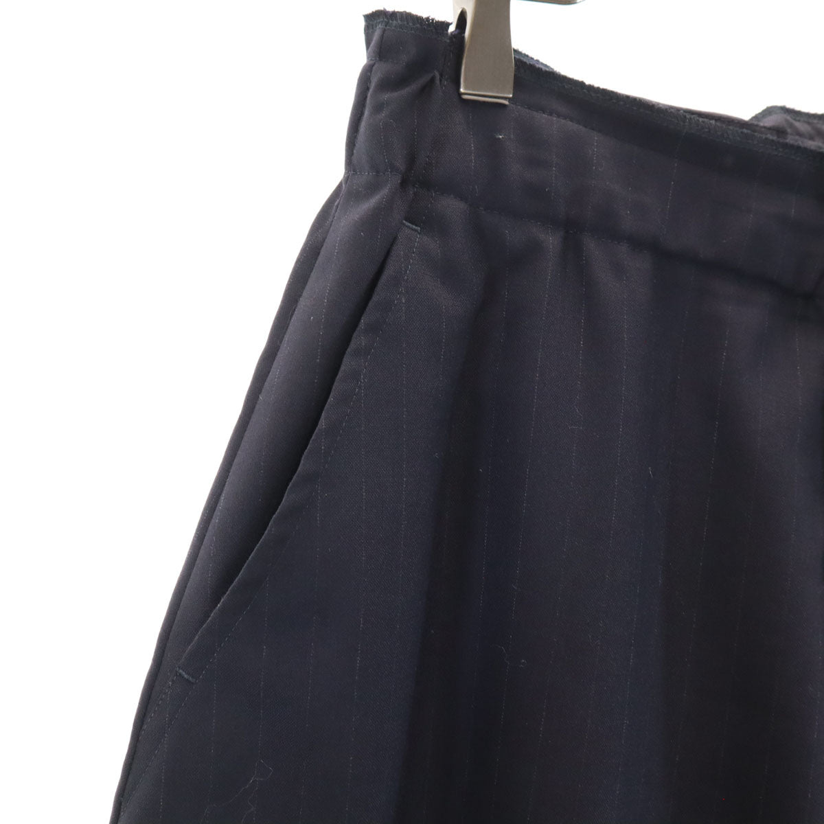 COMME des GARCONS コムデギャルソン 2011年 日本製 ピンストライプ クロップド ジョッパーズパンツ S ネイビー メンズ