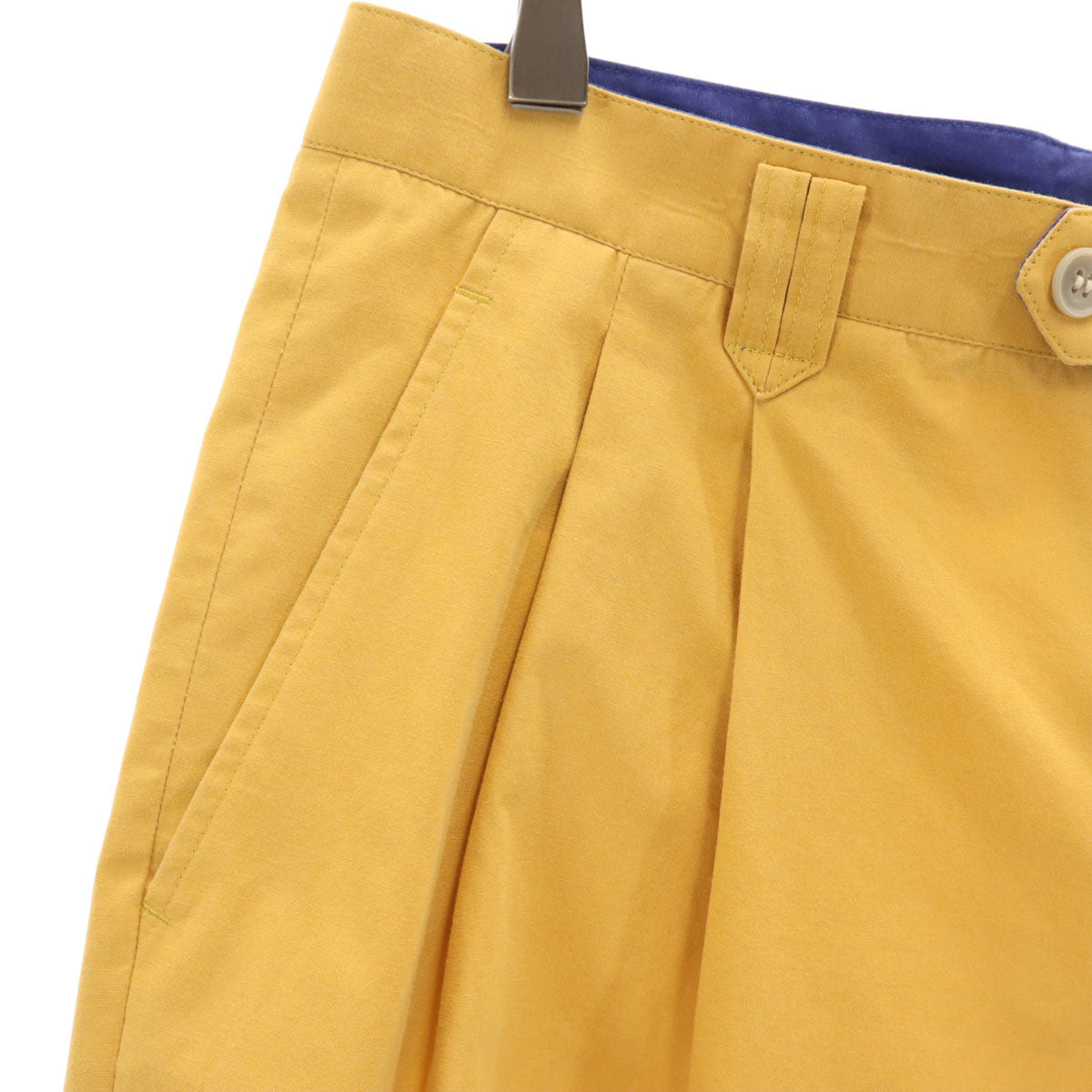 Christian Dior MONSIEUR クリスチャンディオール ムッシュ 90s オールド タック ショートパンツ 85 山吹色 メンズ