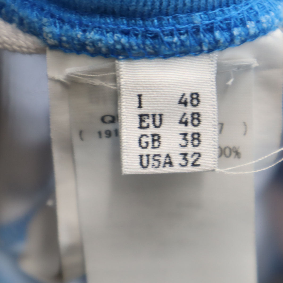 MOSCHINO モスキーノ ポルトガル製 ドット柄 スウェット ショートパンツ 48 水色 水玉 レディース