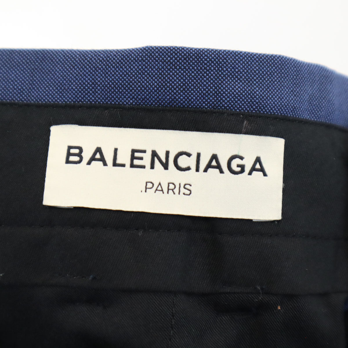 BALENCIAGA バレンシアガ イタリア製 タック ショートパンツ 44 ネイビー メンズ