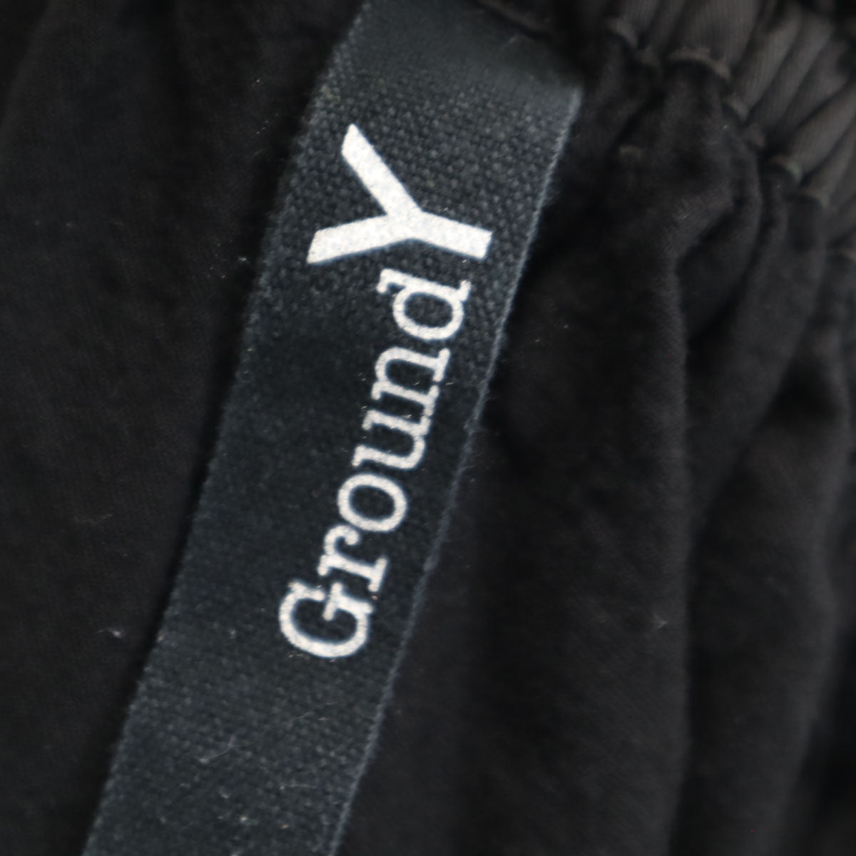 Ground Y グランドワイ 日本製 サルエルパンツ 3 ブラック ヨウジヤマモト メンズ
