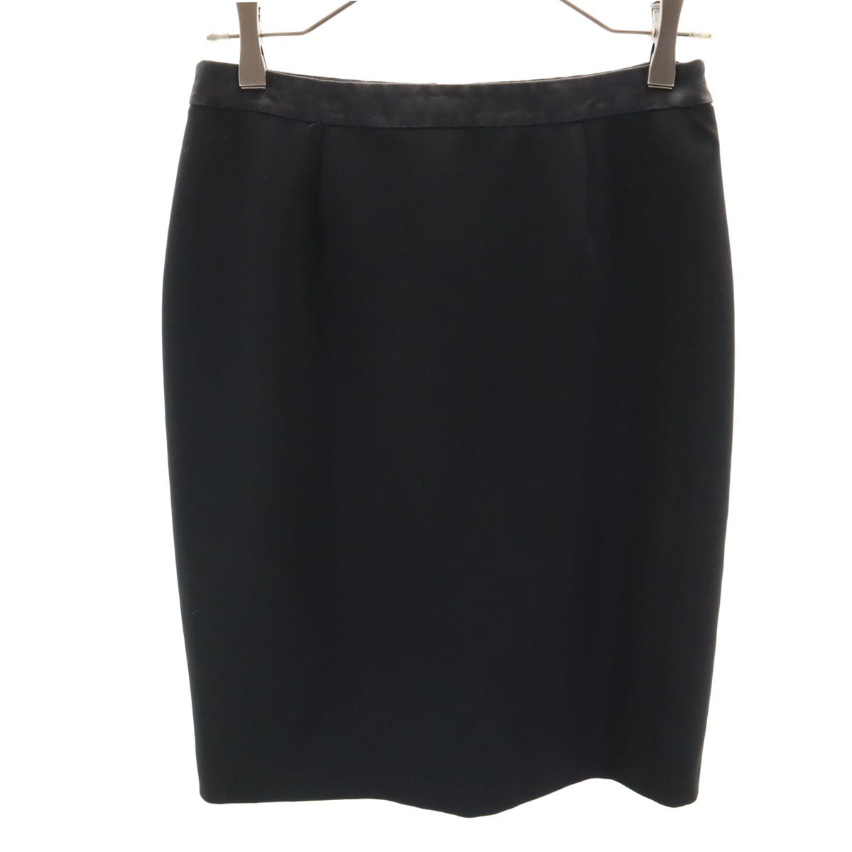 GIORGIO ARMANI ジョルジオアルマーニ イタリア製 ミディ丈 スカート 40 ブラック レディース