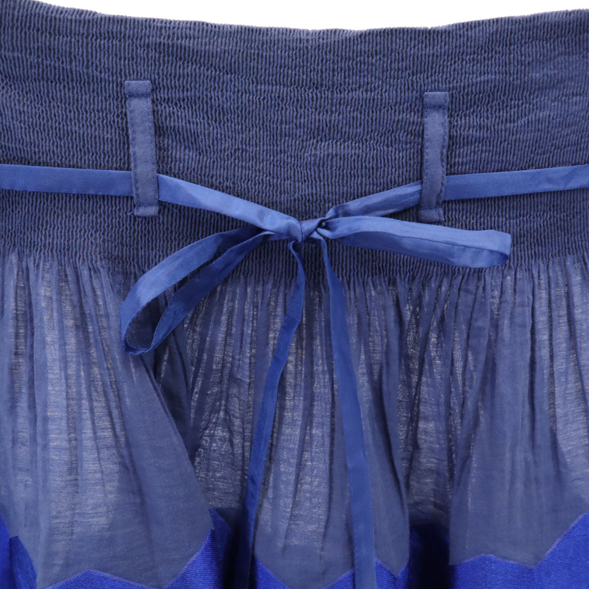 agnes b. アニエスベー ミモレ丈 スカート 1 ブルー レディース