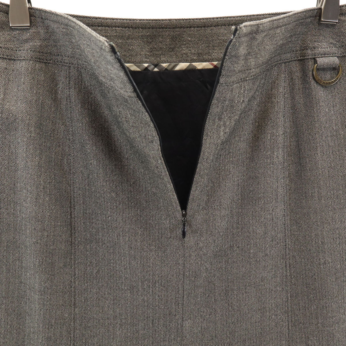 BURBERRY LONDON バーバリーロンドン ミモレ丈 スカート 38 グレー系 三陽商会 レディース