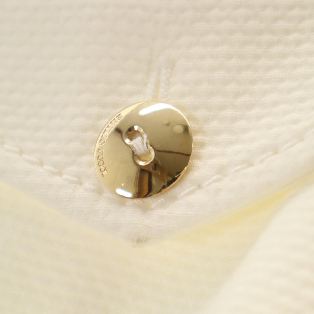 Emilio Pucci エミリオプッチ イタリア製 ミモレ丈 タイトスカート 38 アイボリー ハンガー付き レディース