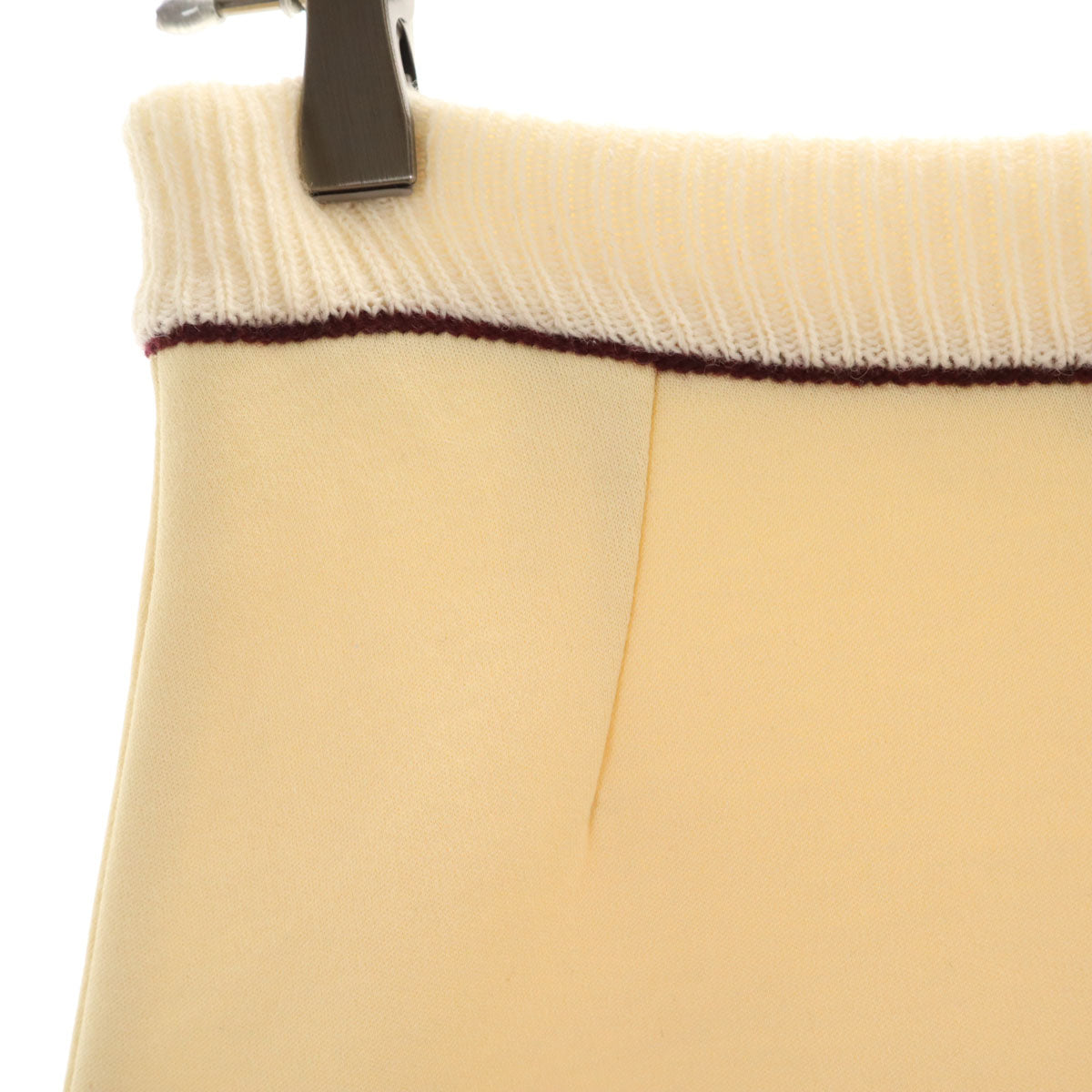 MARNI マルニ イタリア製 ミモレ丈 ボンディング フレアスカート 36 生成り レディース