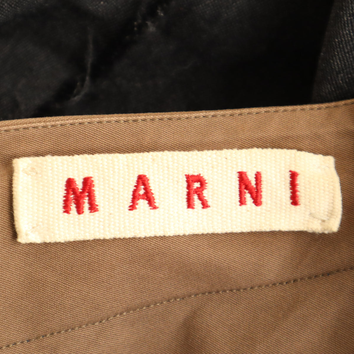 MARNI マルニ イタリア製 カットオフ加工 レイヤード ミディスカート 38 チャコールグレー レディース