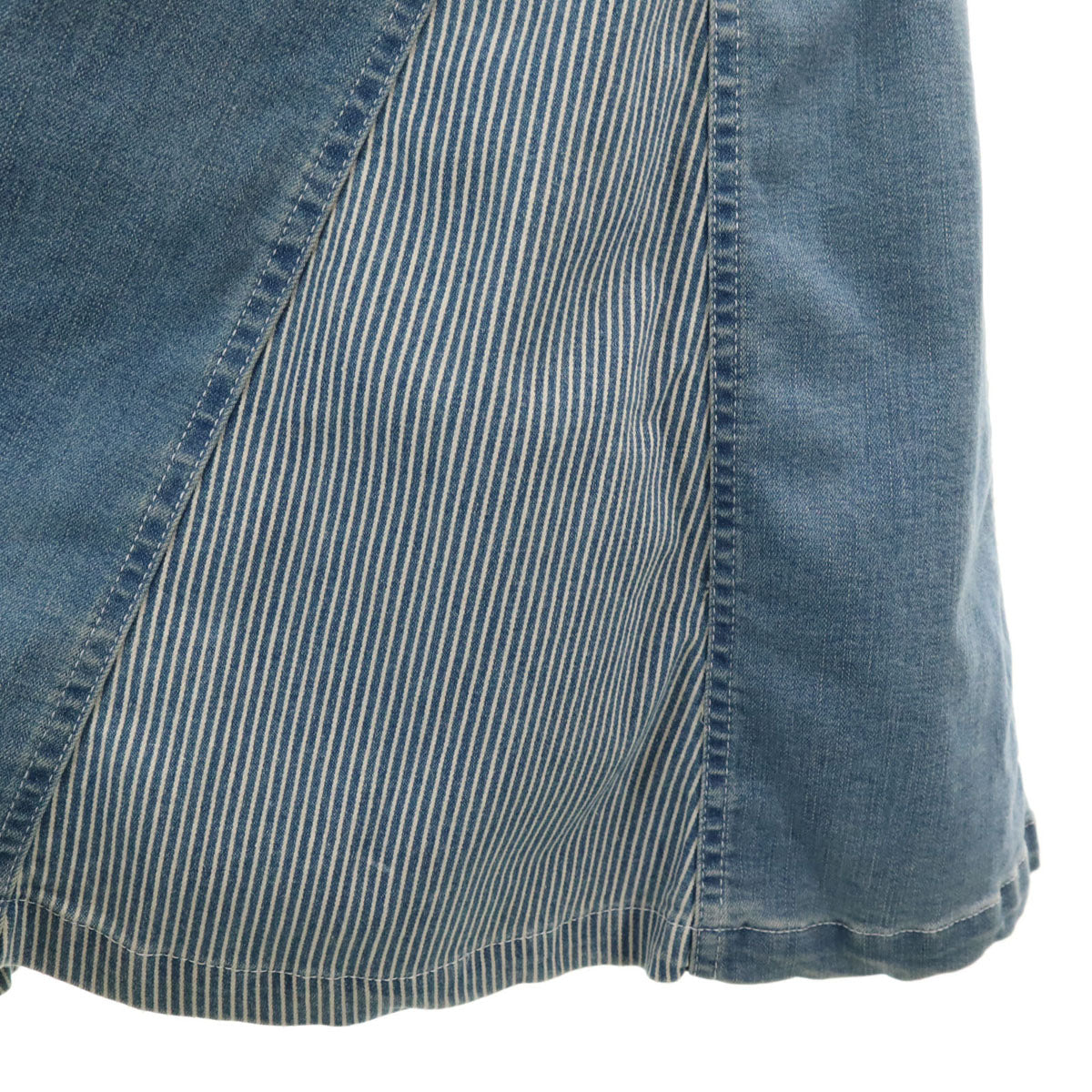 VANSON Cottons バンソンコットンズ BETTY BOOP ベティブープ コラボ ロング丈 デニム マーメイドスカート XL ウォッシュブルー レディース