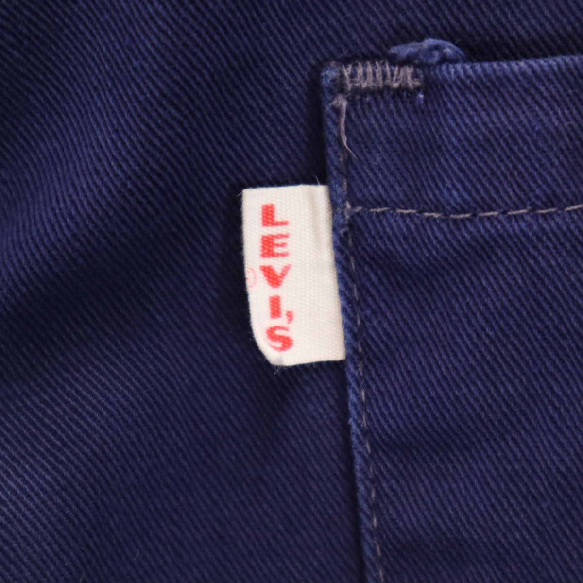 Levi's リーバイス ビッグE ハーフパンツ 紺紫 TALONジップ レディース