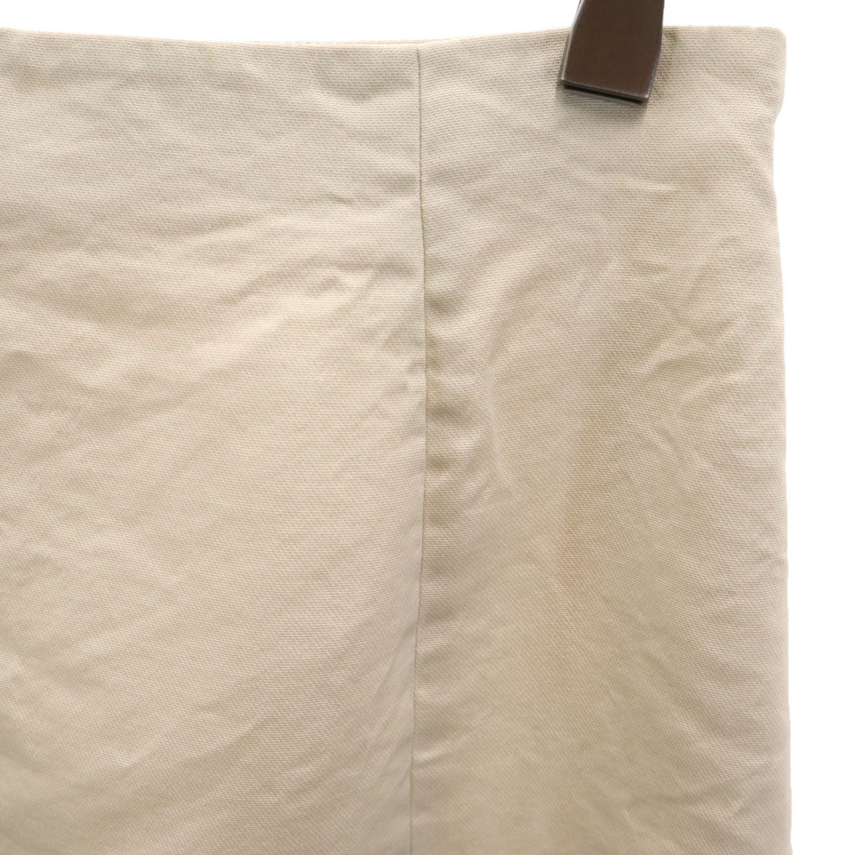 FOXEY フォクシー 日本製 シルク ミディスカート 38 ベージュ レディース