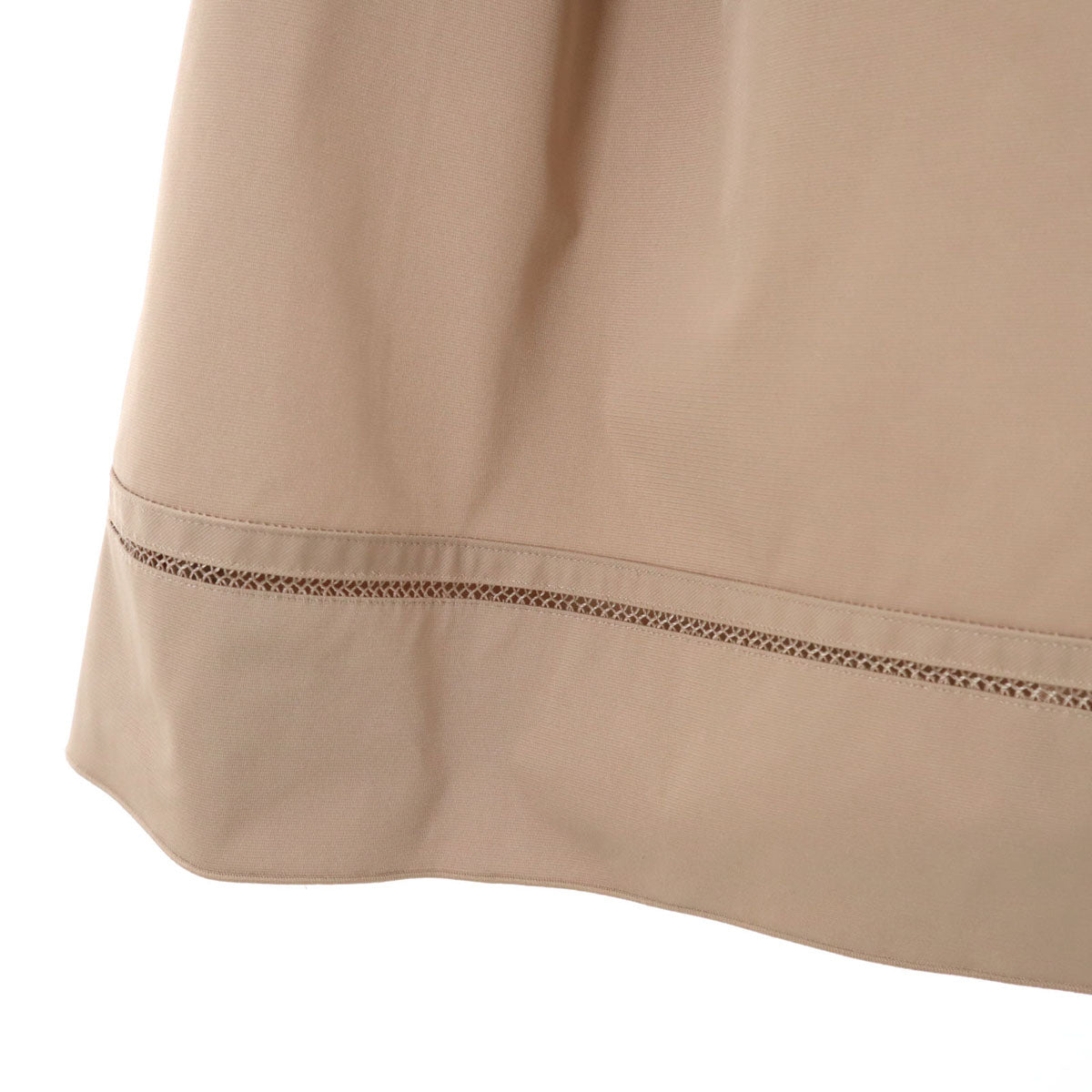 FOXEY NEW YORK フォクシーニューヨーク 日本製 ミディ丈 フレアスカート 38 ベージュ レディース