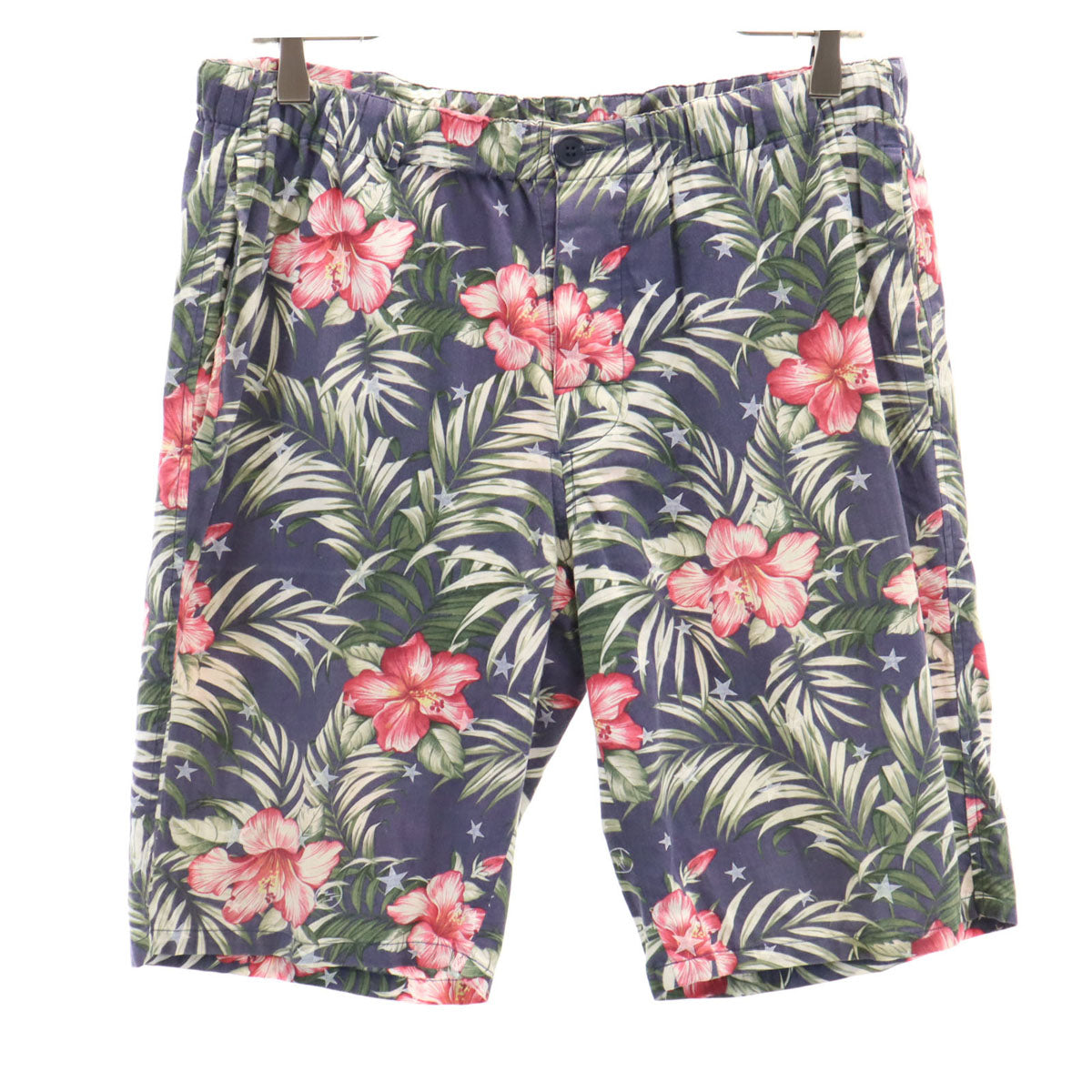 uniform experiment ユニフォームエクスペリメント 総柄 ショートパンツ 2 ネイビー系 アロハ ボタンフライ メンズ