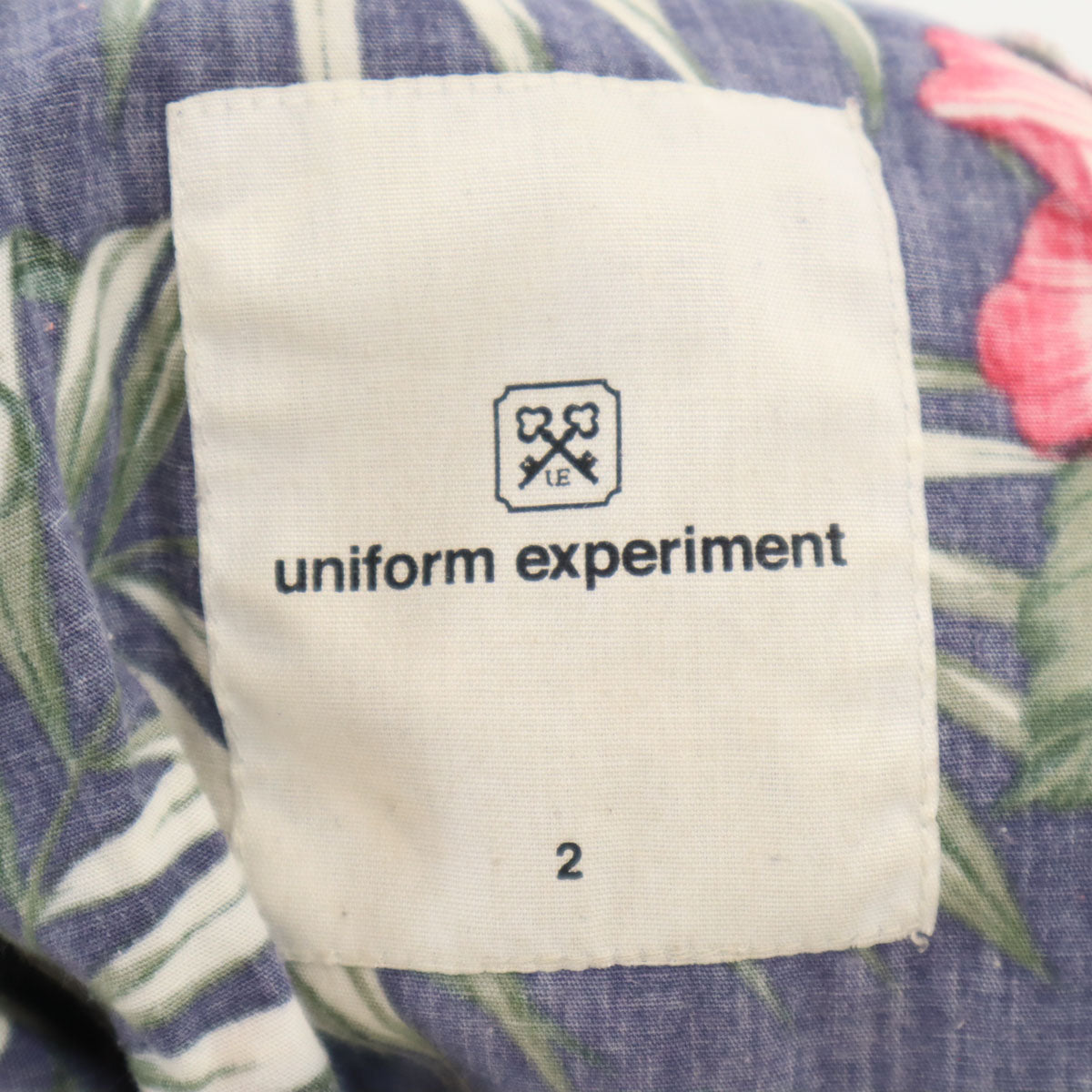 uniform experiment ユニフォームエクスペリメント 総柄 ショートパンツ 2 ネイビー系 アロハ ボタンフライ メンズ