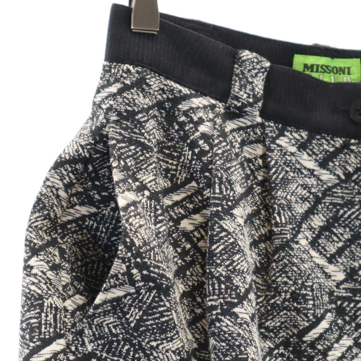 MISSONI CLUB ミッソーニクラブ 総柄 ショートパンツ 42 黒系 レディース