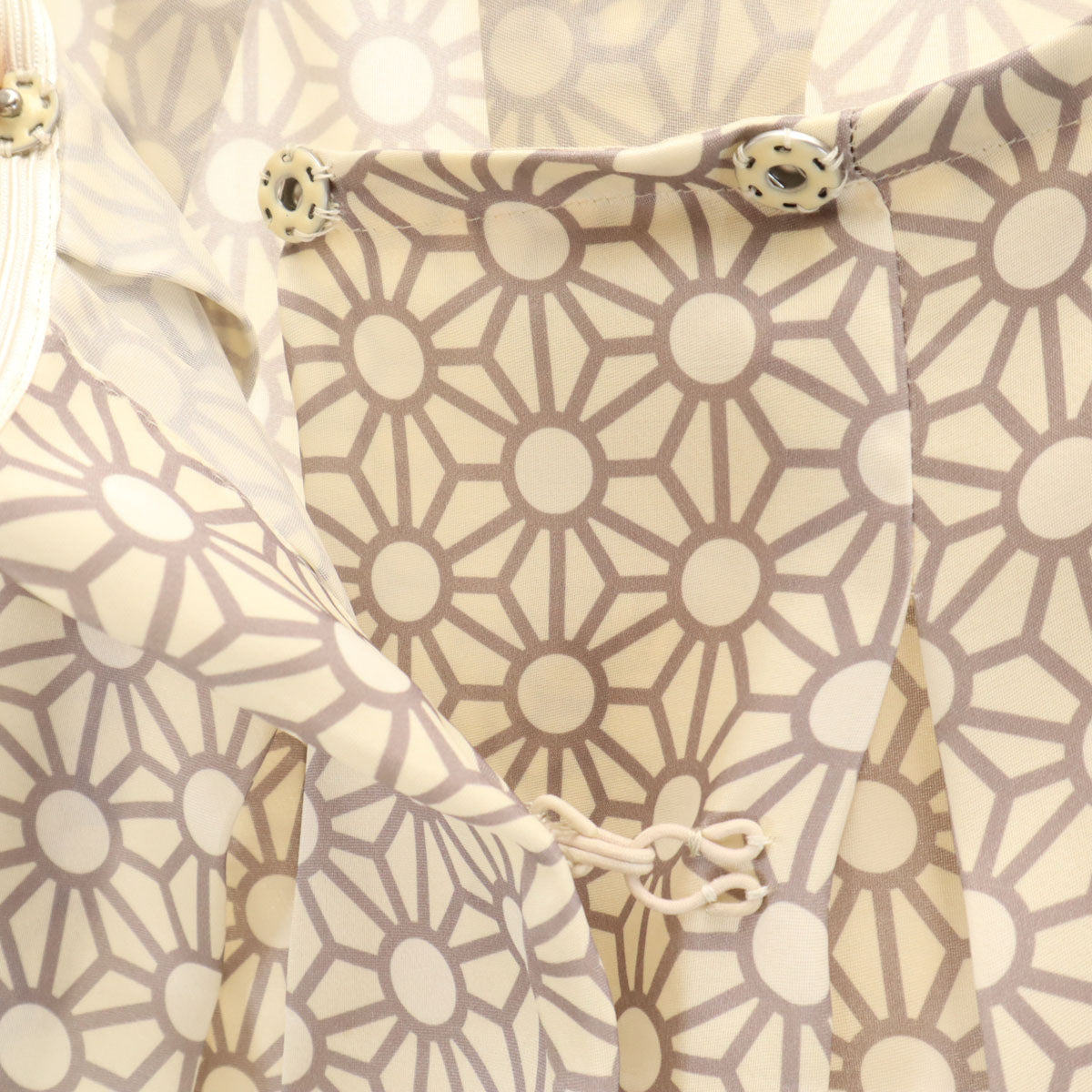 JIL SANDER NAVY ジルサンダーネイビー イタリア製 シルク 総柄 ミディ丈 ラップスカート 36 ベージュ レディース