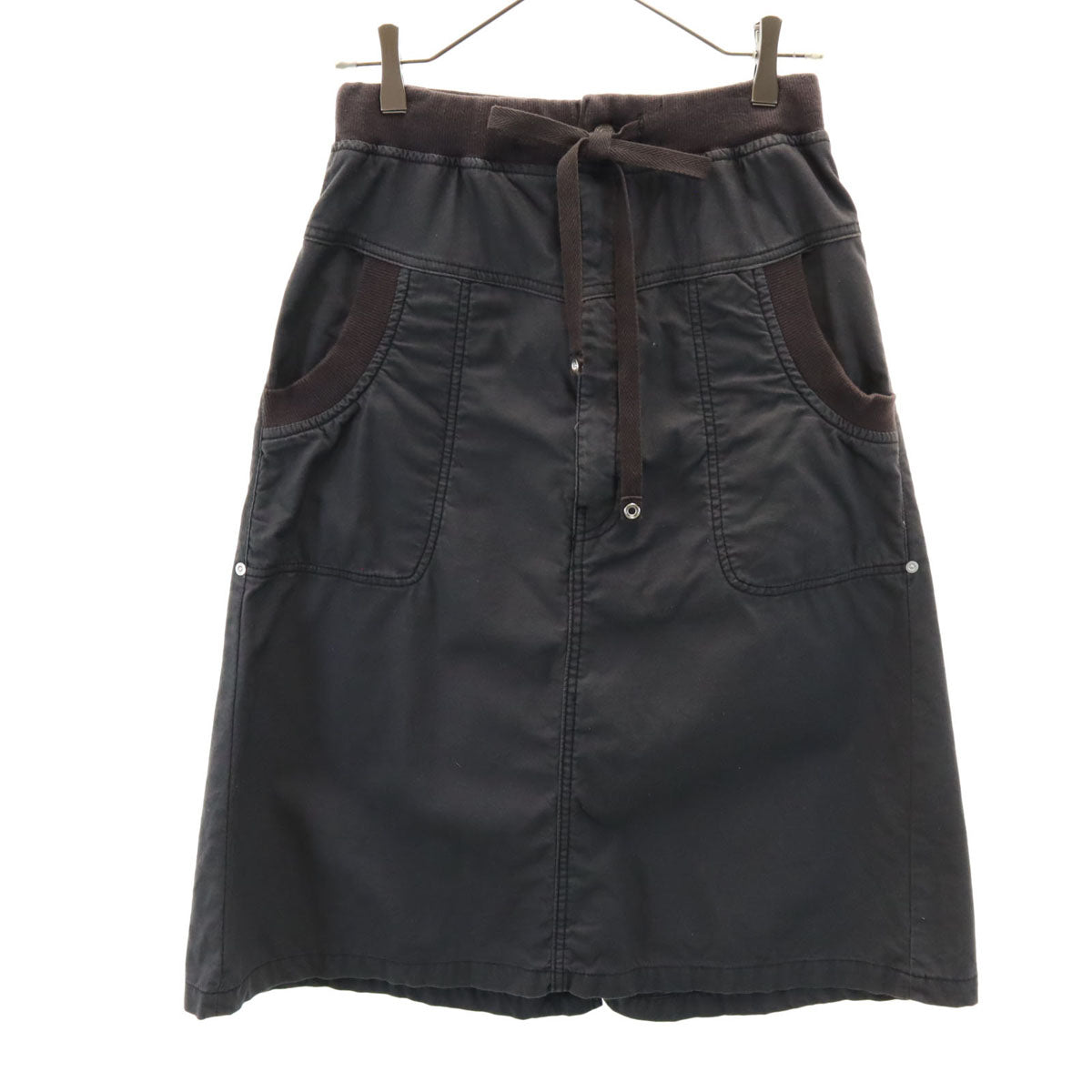 メルシーボークー mercibeaucoup スカート デニム ミニ サスペンダー 0