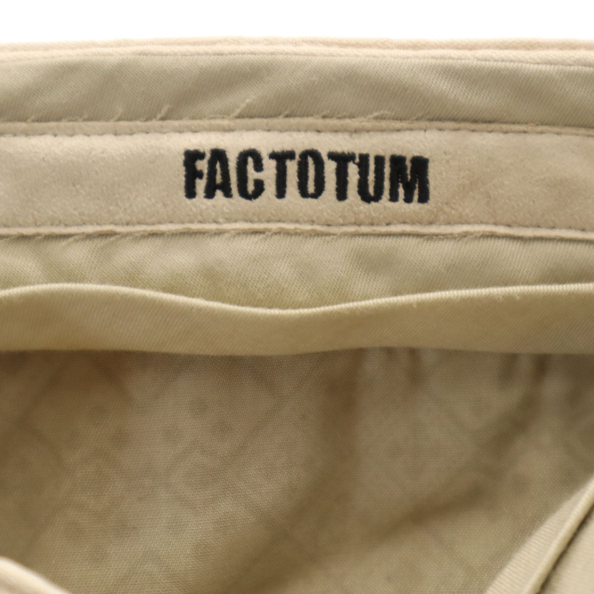 FACTOTUM ファクトタム 日本製 クロップドパンツ 44 ベージュ メンズ