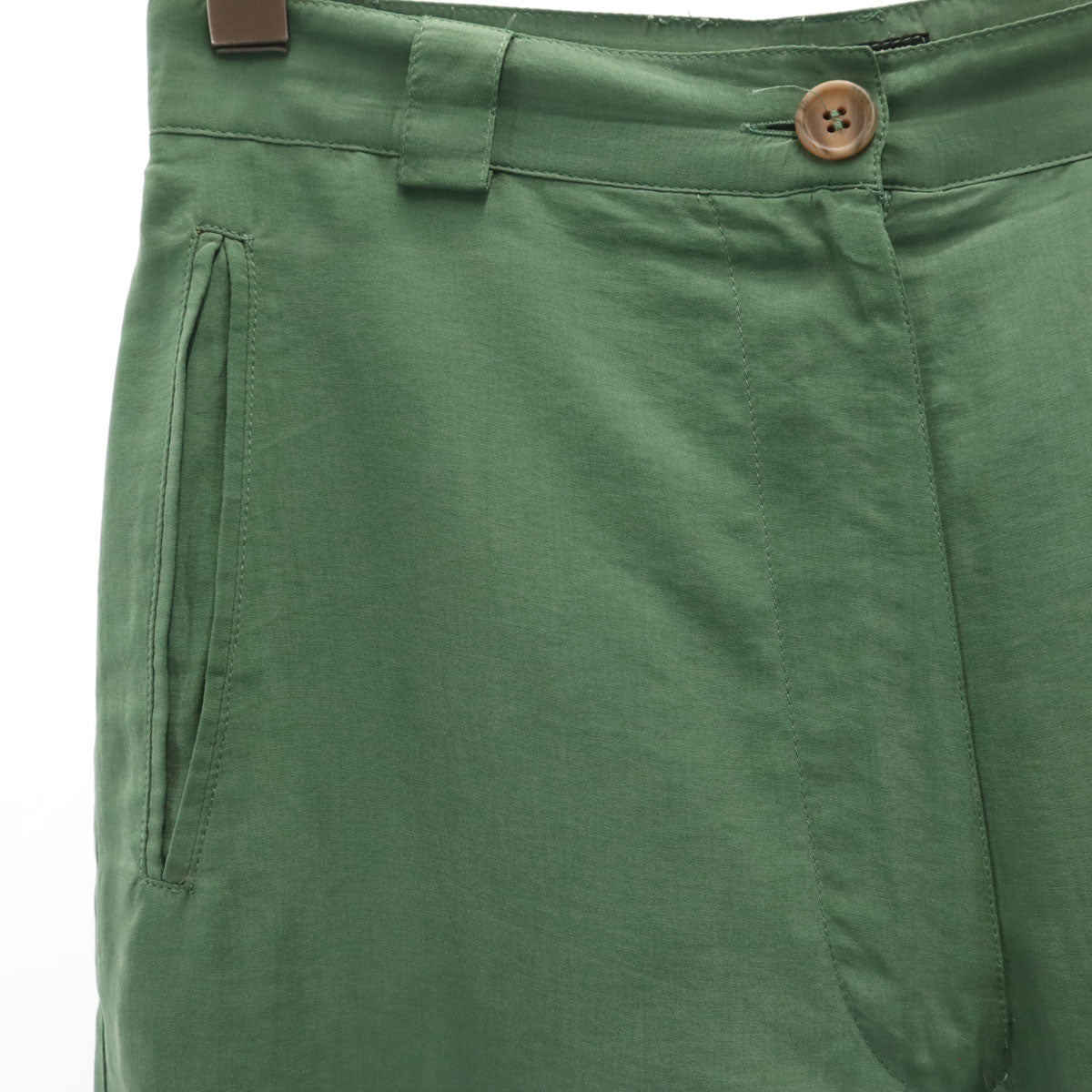 GIORGIO ARMANI ジョルジオアルマーニ 90s イタリア製 オールド ショートパンツ 40 カーキ レディース