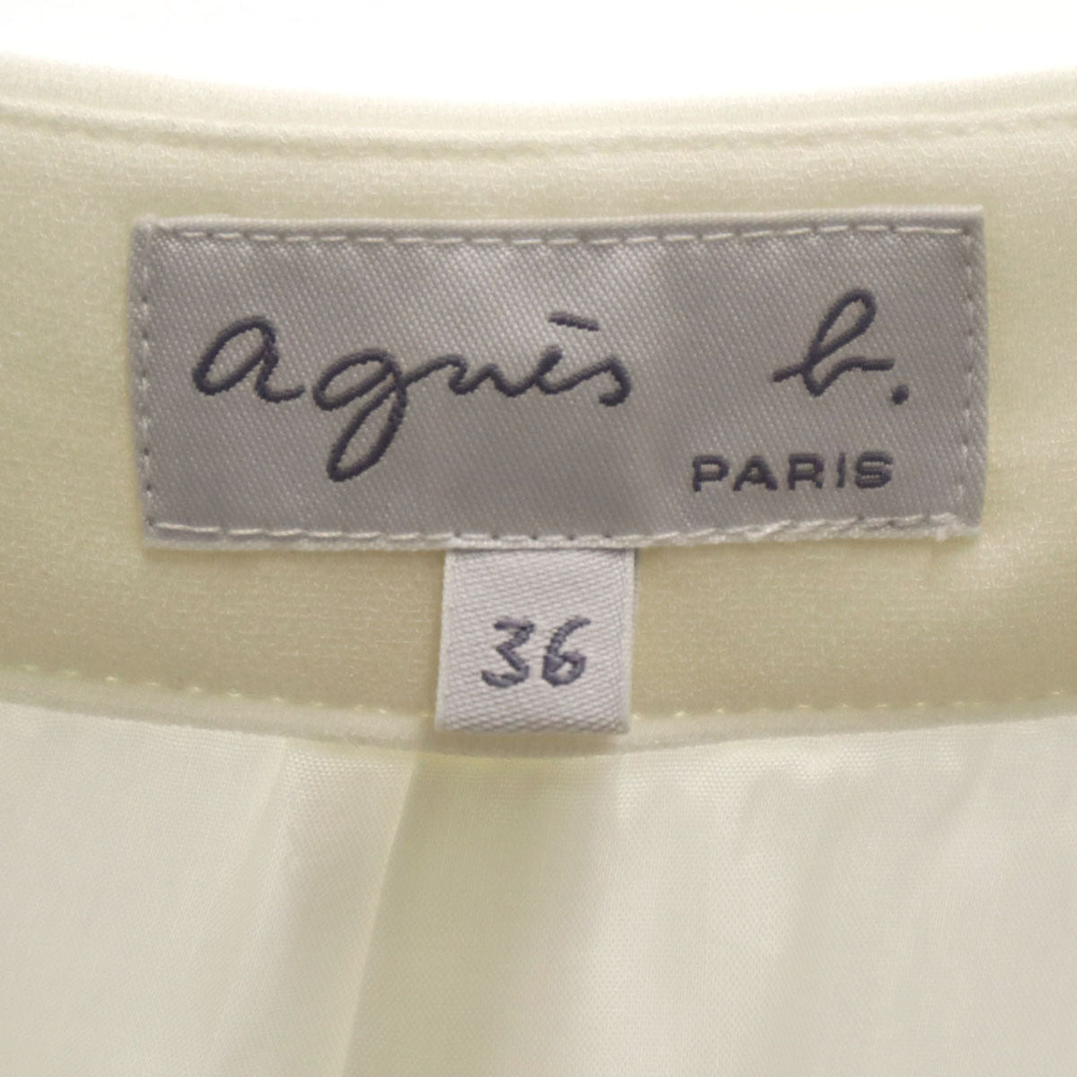 agnes b. アニエスベー フランス製 ショートパンツ 36 オフホワイト レディース