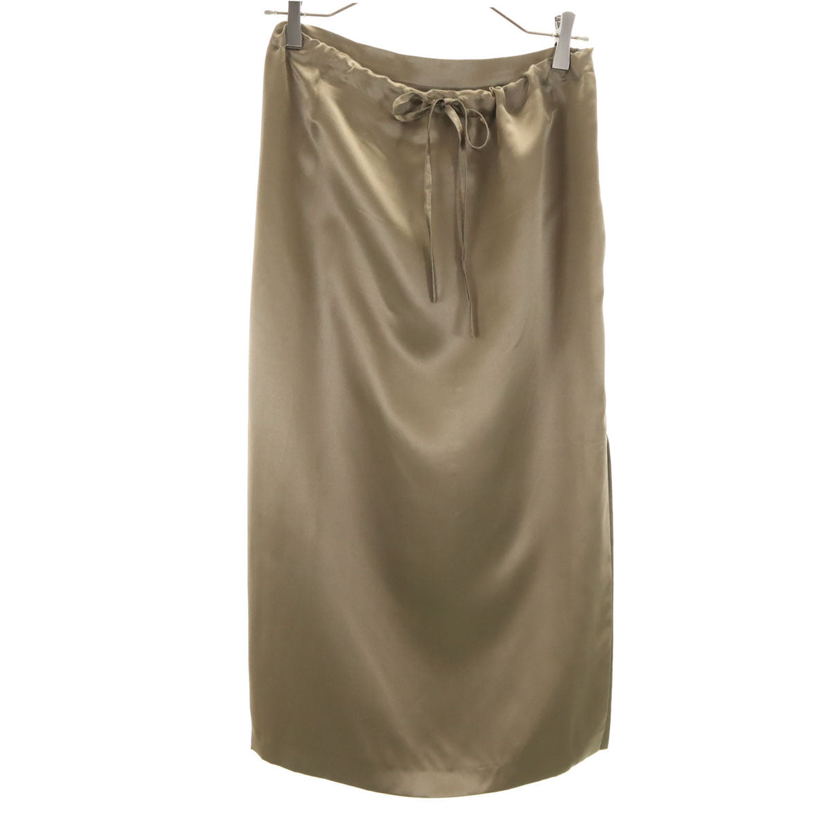 MAX MARA マックスマーラ イタリア製 ミモレ丈 タイトスカート 36 カーキグレー系 レディース