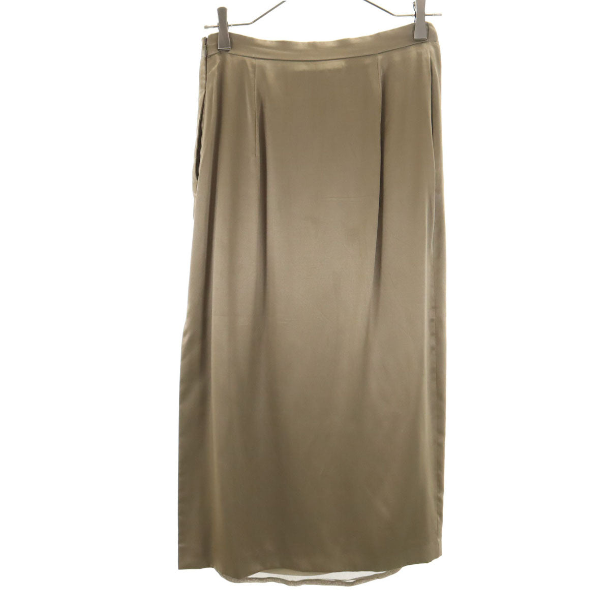 MAX MARA マックスマーラ イタリア製 ミモレ丈 タイトスカート 36 カーキグレー系 レディース