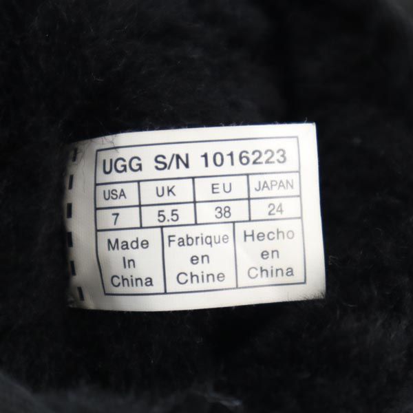UGG アグ ムートン ブーツ 24 ブラック レディース