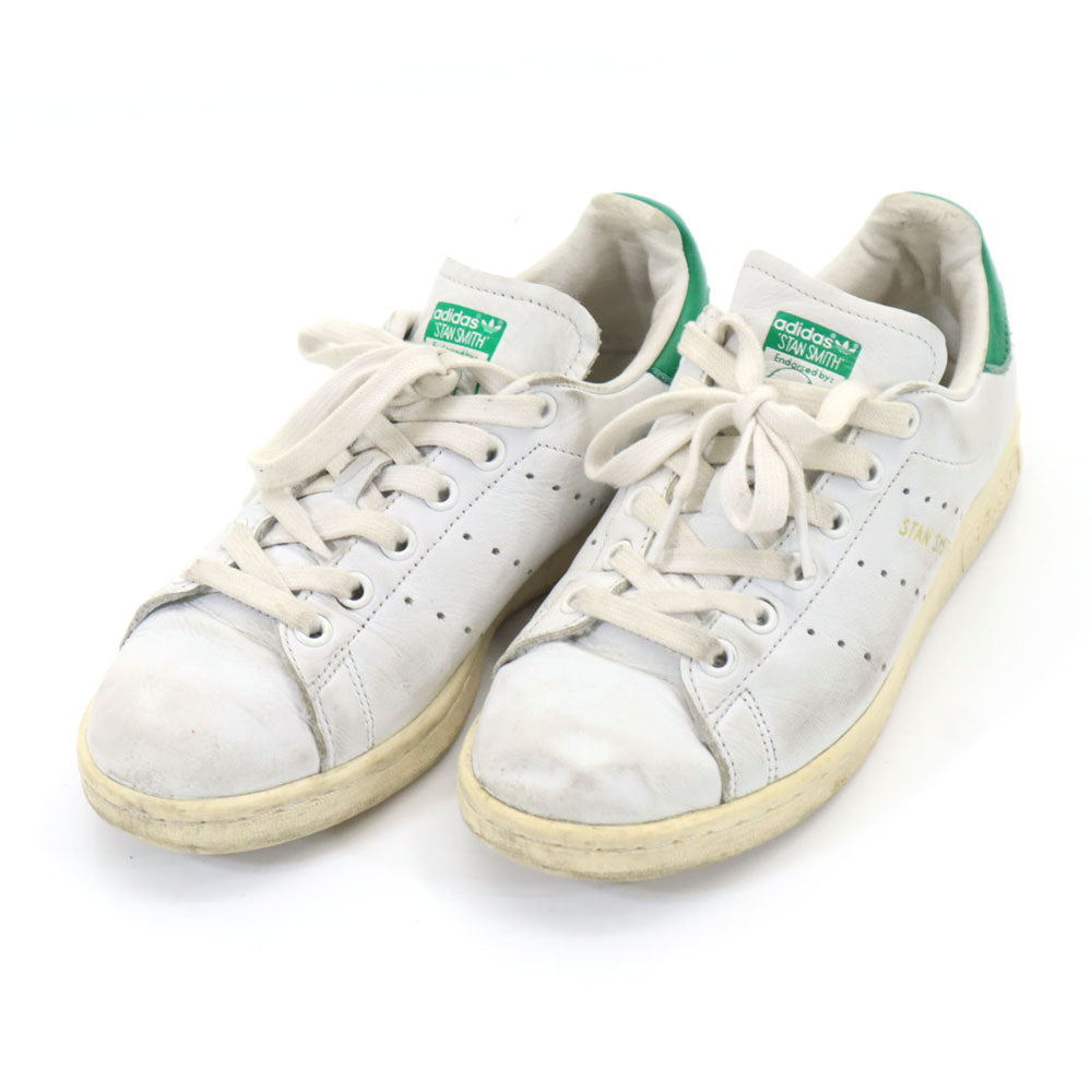 adidas アディダス スタンスミス トレフォイルロゴ スニーカー 23.0cm ホワイト×グリーン レディース