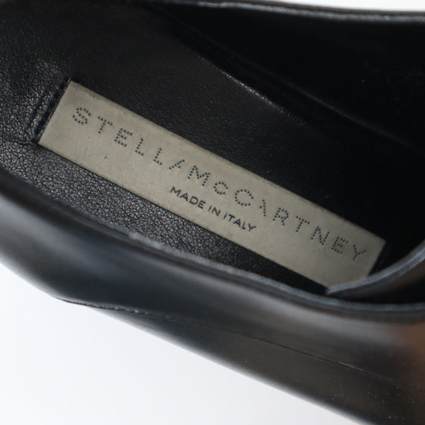 ステラマッカートニー エリス ブリット シューズ 34 1/2 ブラック Stella McCartney シャークソール 厚底 レディース