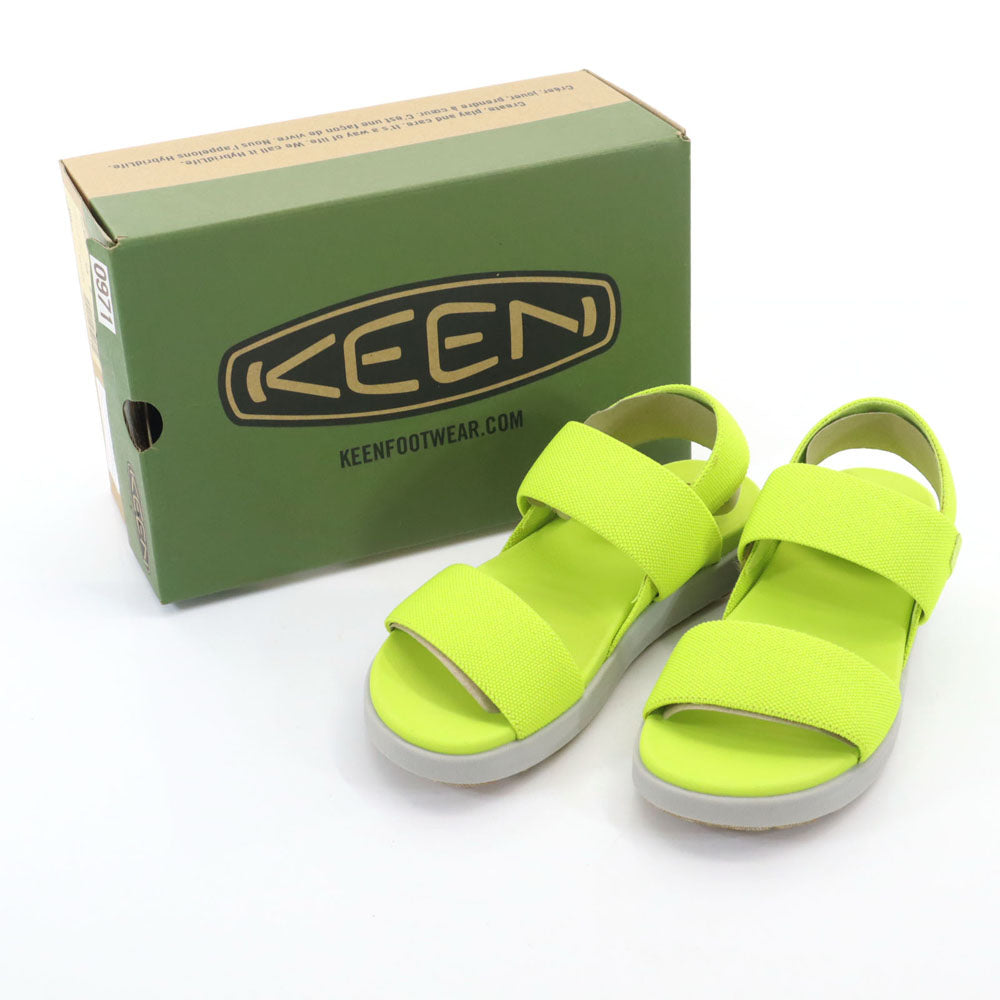 KEEN キーン 未使用 エル バックストラップ サンダル 23 ネオンイエロー 箱付き 1024715 レディース