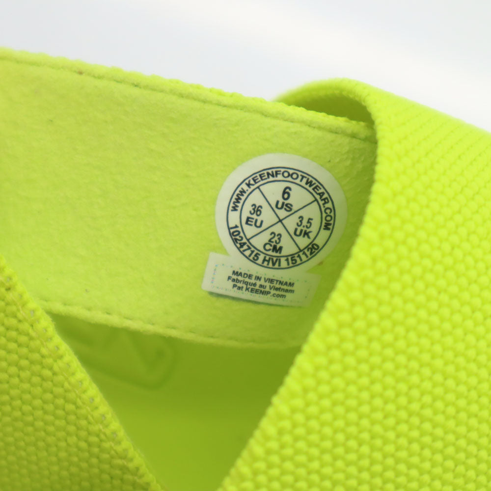 KEEN キーン 未使用 エル バックストラップ サンダル 23 ネオンイエロー 箱付き 1024715 レディース
