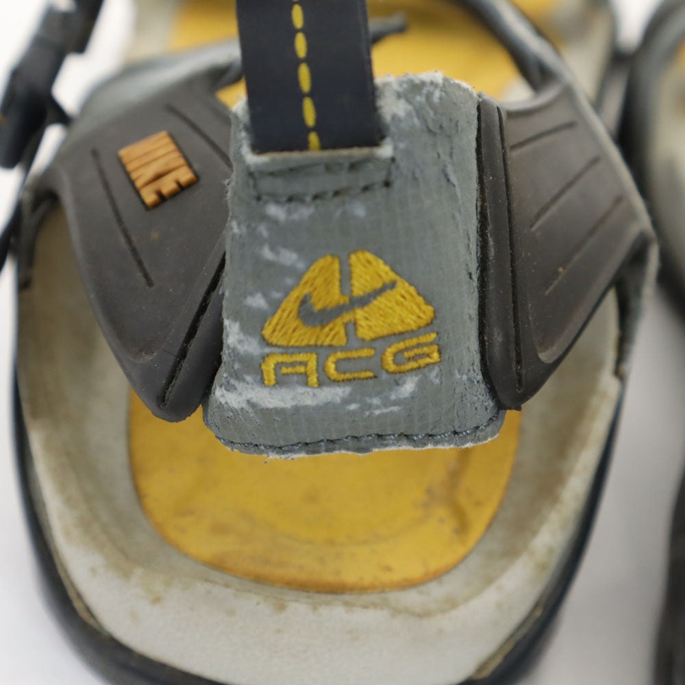 ナイキ ACG ストラップランナー7 サンダル 28 グレー×ブラック NIKE メンズ