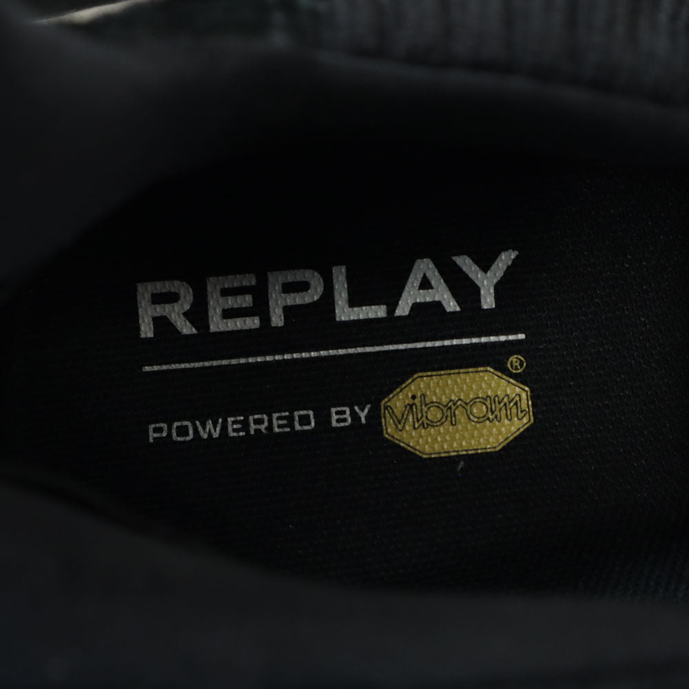 リプレイ ビブラムソール スニーカー 46 ブラック REPLAY メンズ