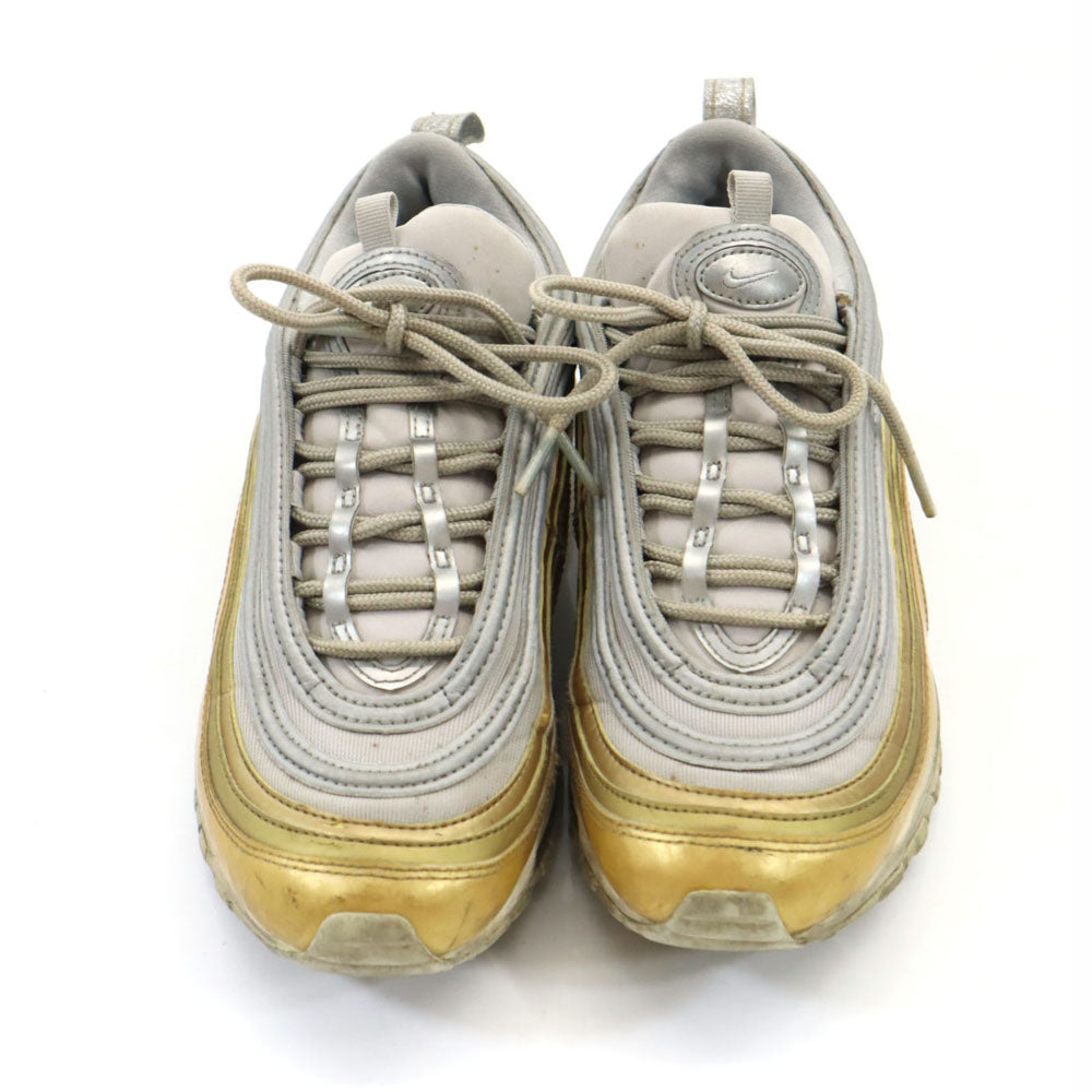 NIKE ナイキ エアマックス97 スニーカー 25 ゴールド×シルバー メンズ