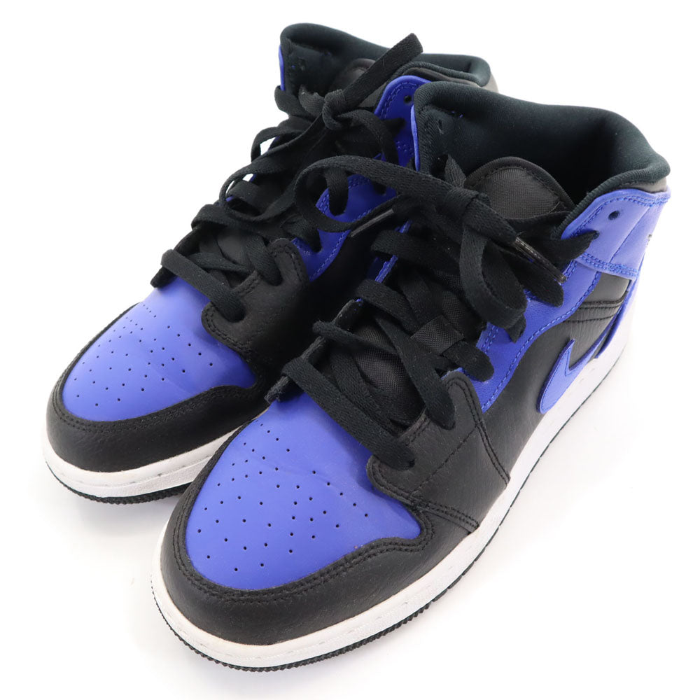 NIKE ナイキ エアージョーダン 1 ミッド スニーカー 24 ブルー AIR JORDAN 1 MID GS 554725-077 レディース