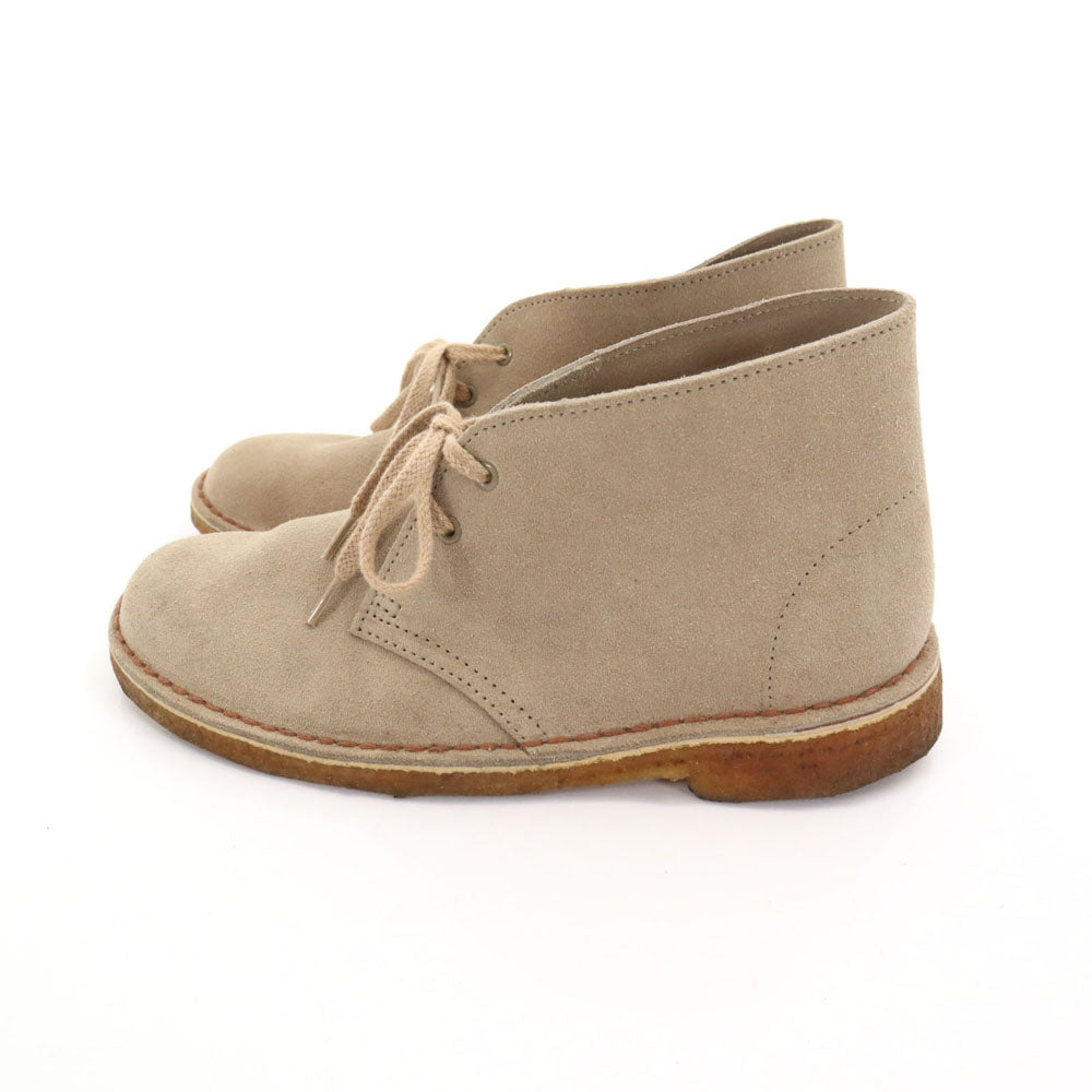 クラークス オリジナルス スエードレザー デザート チャッカブーツ GB 4 1/2 グレージュ クレープソール レディース
