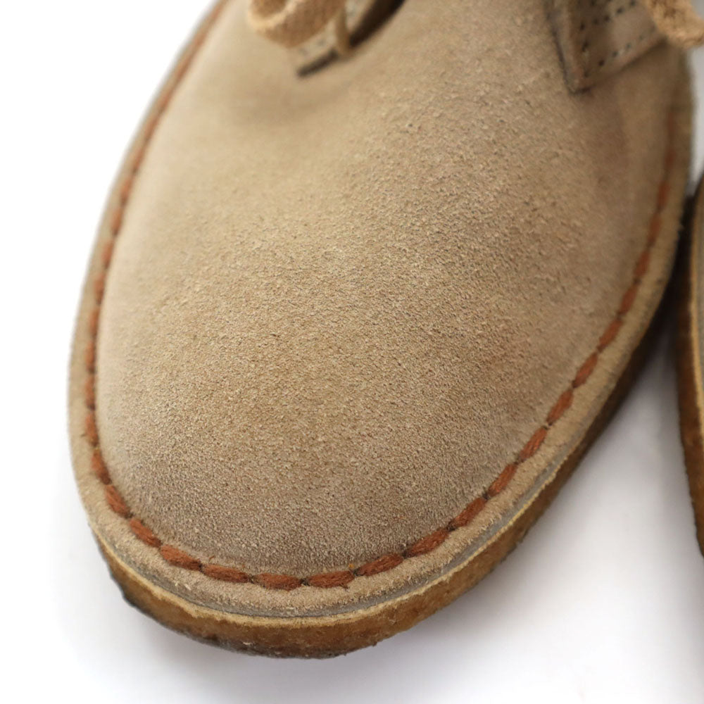 クラークス オリジナルス スエードレザー デザート チャッカブーツ GB 4 1/2 グレージュ クレープソール レディース