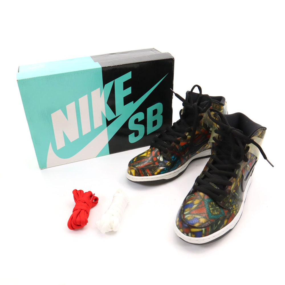 ナイキエスビー コンセプツ コラボ ステンドグラス スニーカー 29 NIKE SB x CONCEPTS 313171-606 DUNK HIGH PREMIUM 箱付き メンズ