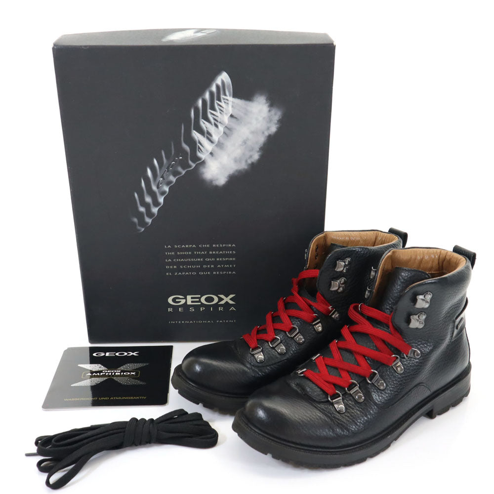 GEOX ジオックス ショートブーツ 8 黒 箱付き メンズ