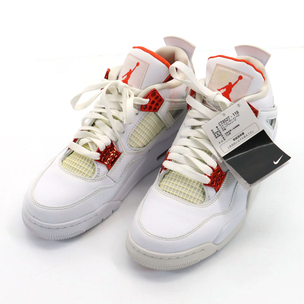 ナイキ エアジョーダン 未使用 エアジョーダン 4 レトロ スニーカー 26 ホワイト NIKE AIR JORDAN CT8527-118 メンズ