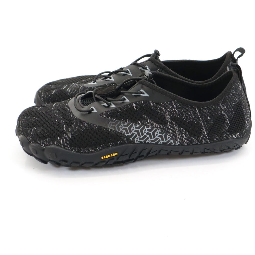 サグアロ ベアフット シューズ 44 ブラック メッシュ メンズ