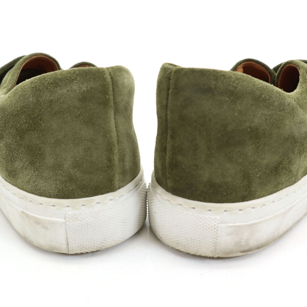 ソロヴィエール イタリア製 RUDY ベルクロ スエードレザー シューズ 40 カーキ ユニセックス スニーカー メンズ