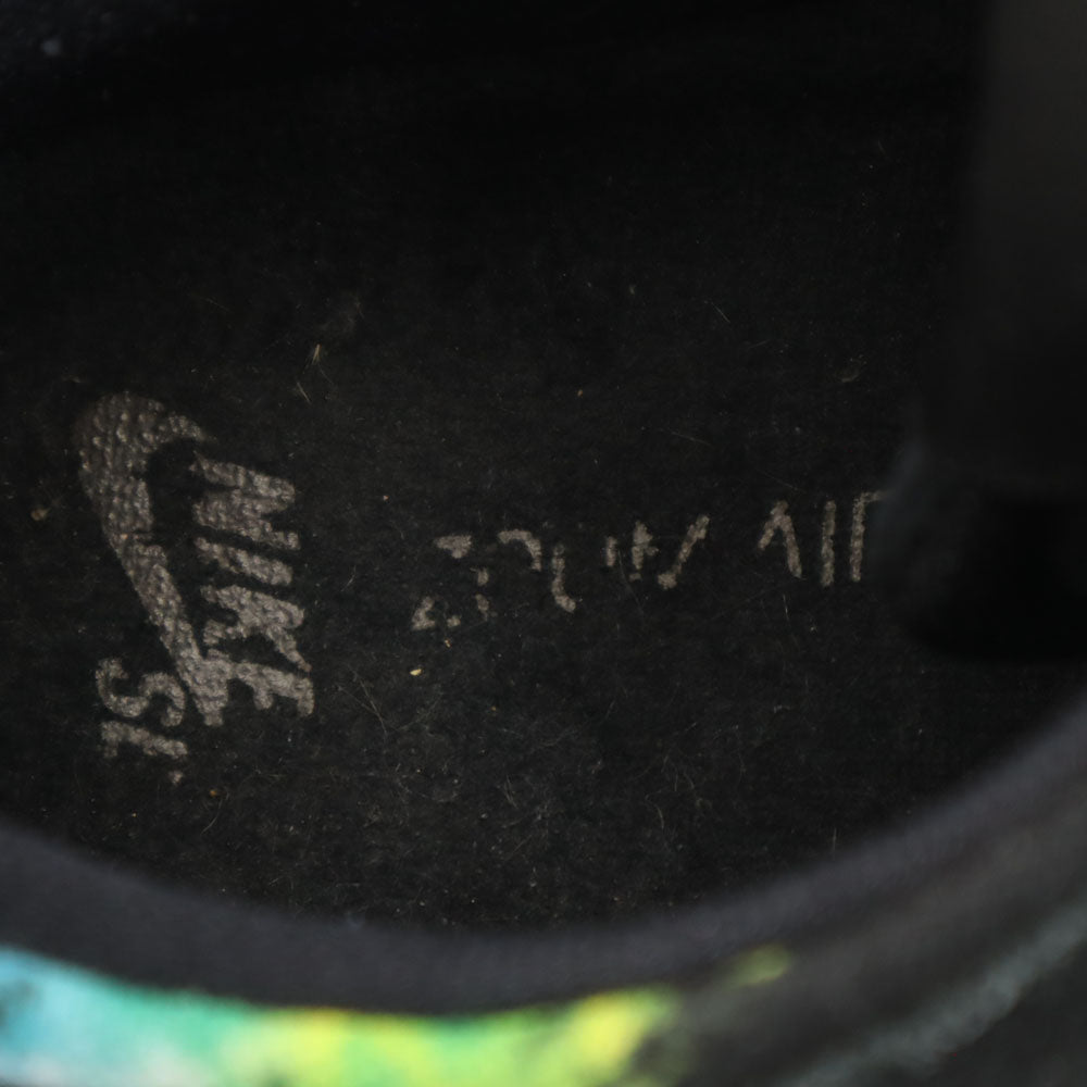 NIKE SB ナイキエスビー タイダイ柄 アイショッド・ウェア ダンク ロー スニーカー 28 ブラック 819674-019 シューレース付き メンズ