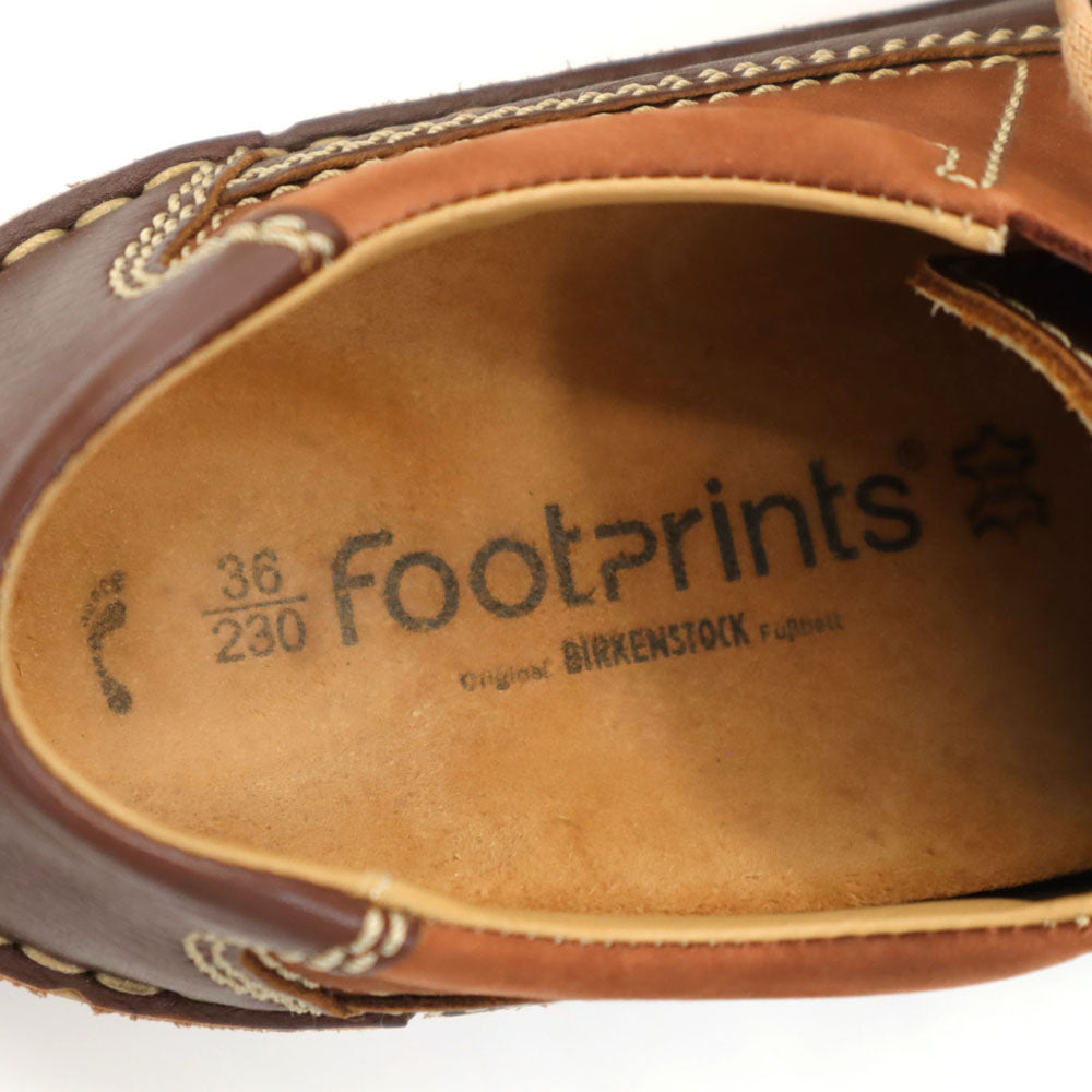 BIRKENSTOCK ビルケンシュトック footPrints レザーシューズ 23.0cm ブラウン系 フットプリンツ レディース