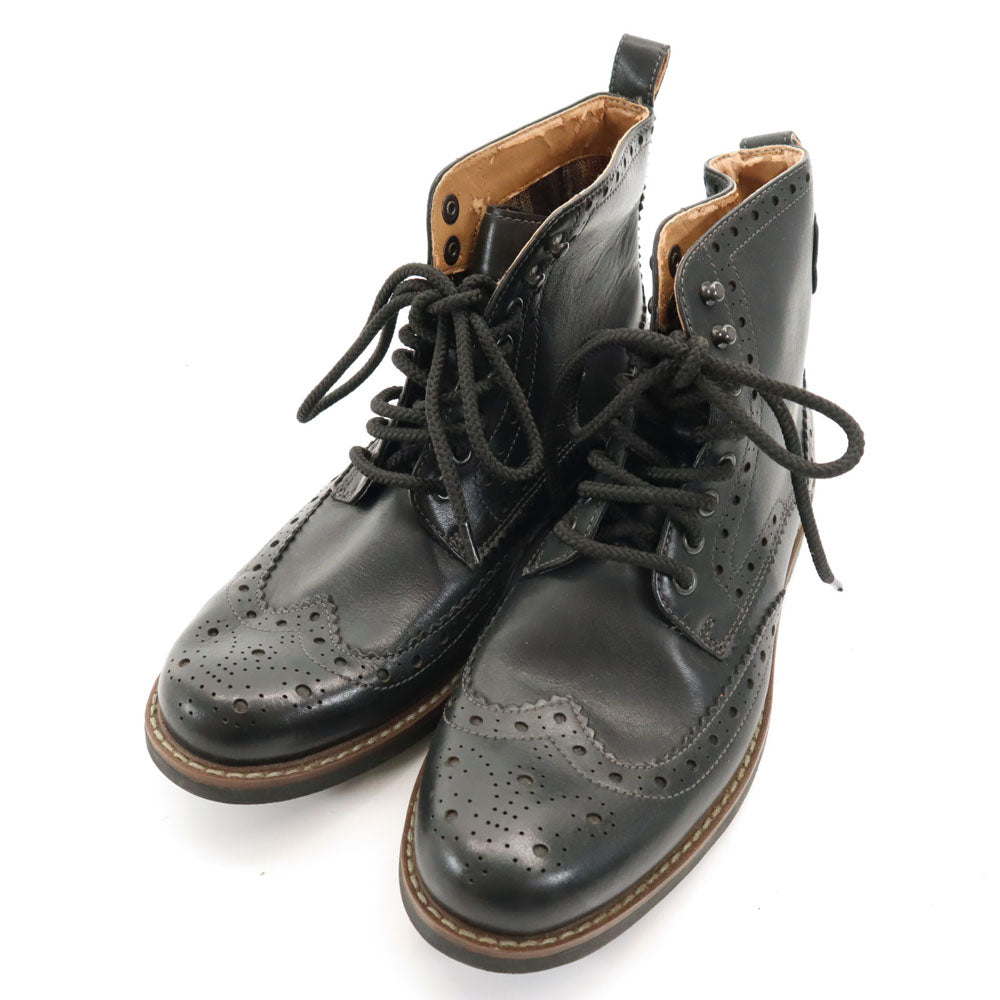 Clarks クラークス ウィングチップ ブーツ 7 ブラック メンズ