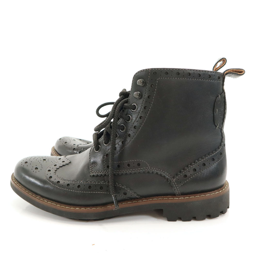 Clarks クラークス ウィングチップ ブーツ 7 ブラック メンズ