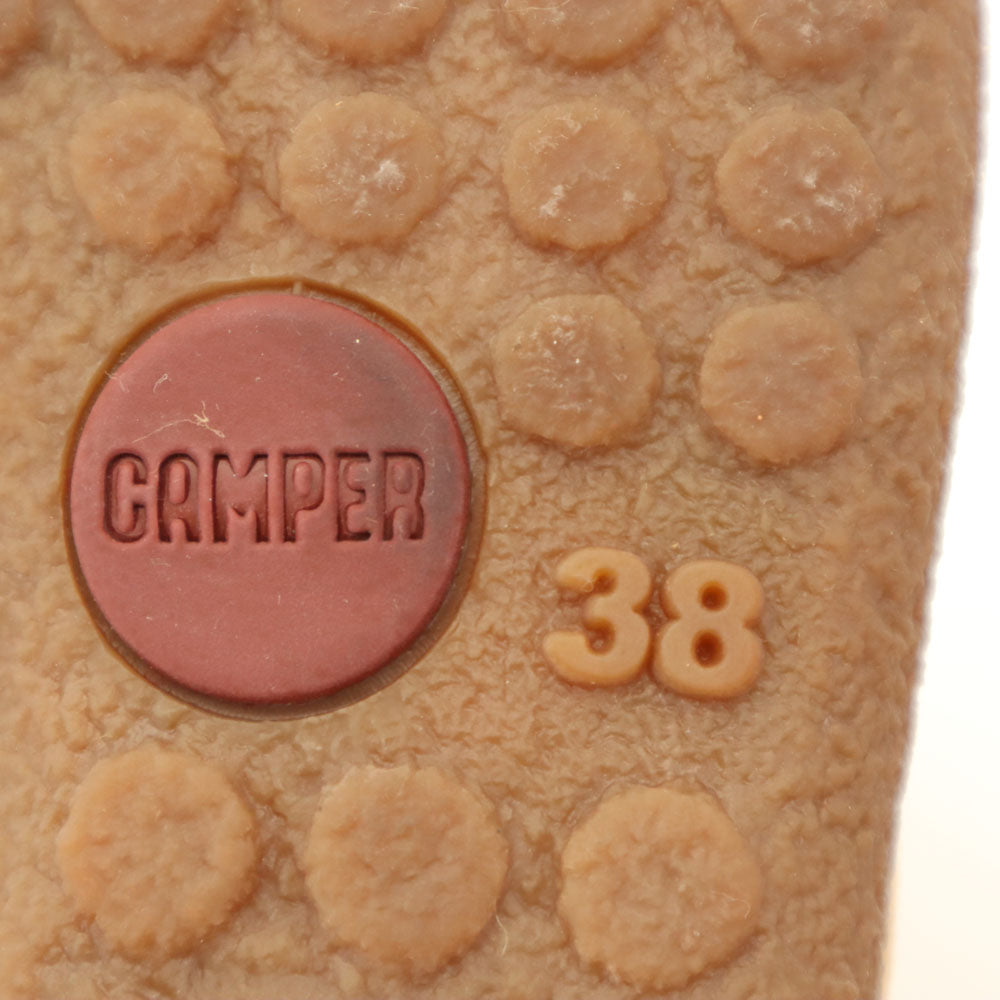 CAMPER カンペール スウェード ムートン ブーツ 38 キャメル レディース