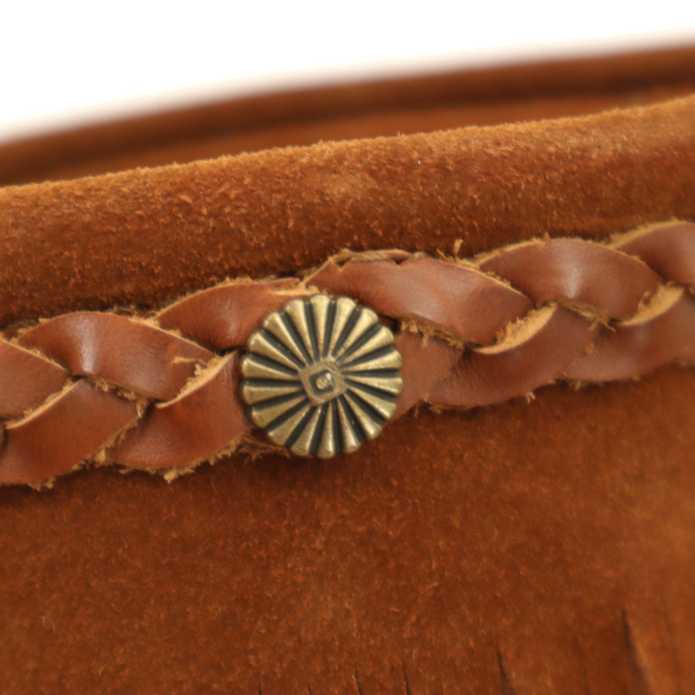 ミネトンカ アースミュージック ショートブーツ モカシン 8 ブラウン Minnetonka ダブルネーム レディース