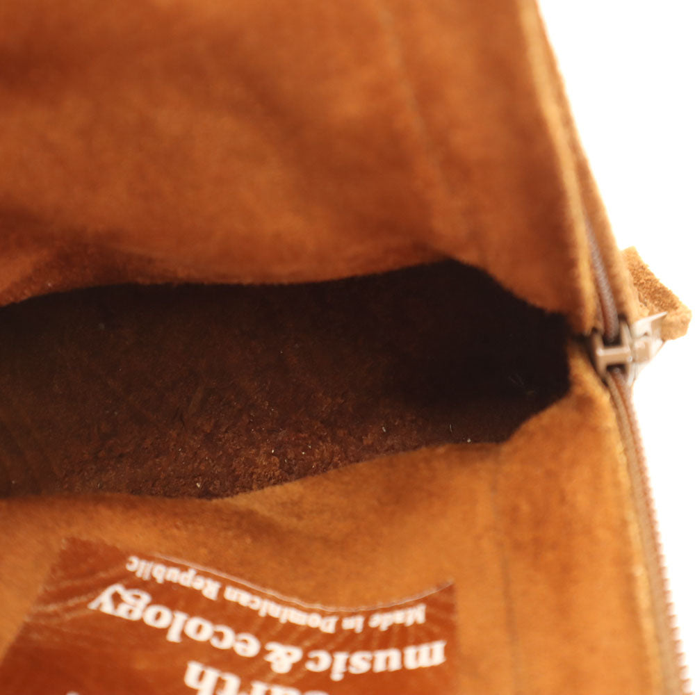 ミネトンカ アースミュージック ショートブーツ モカシン 8 ブラウン Minnetonka ダブルネーム レディース