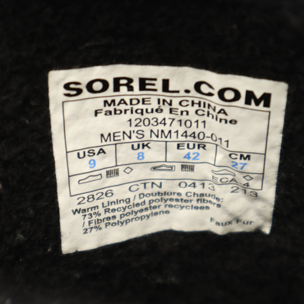 SOREL ソレル ウィンター ブーツ 27 ブラック 2826 メンズ